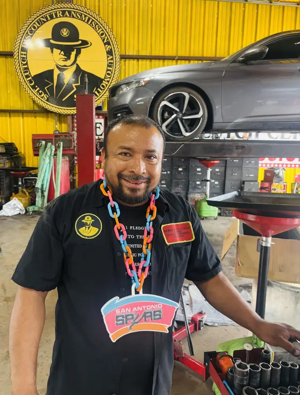 Sergeant Clutch technician in the service bay